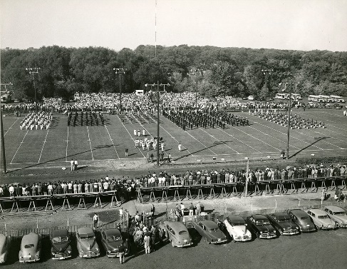 NIU marching band at Glidden Field